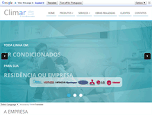 Tablet Screenshot of climararacruz.com.br